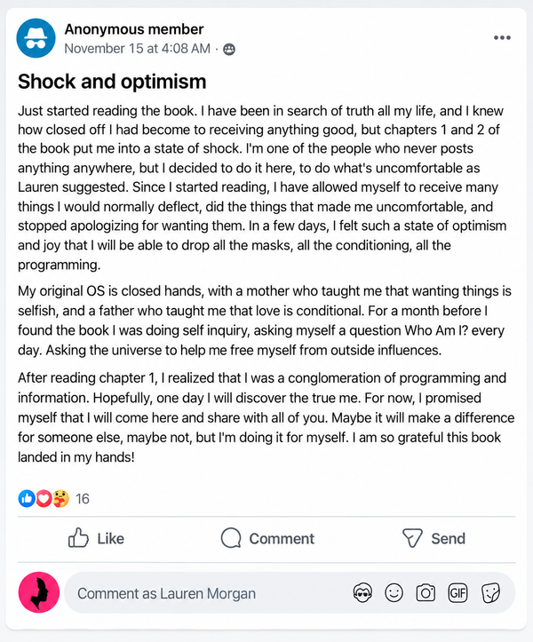 Post from the private readers group