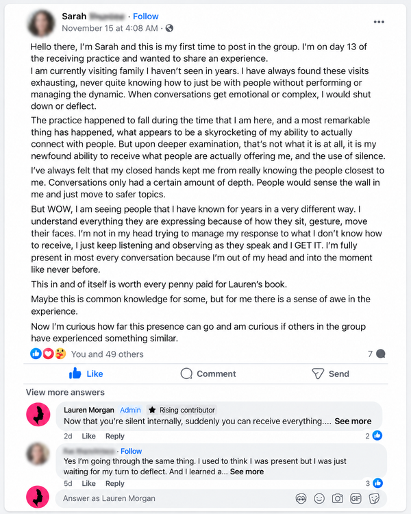 Post from the private readers group