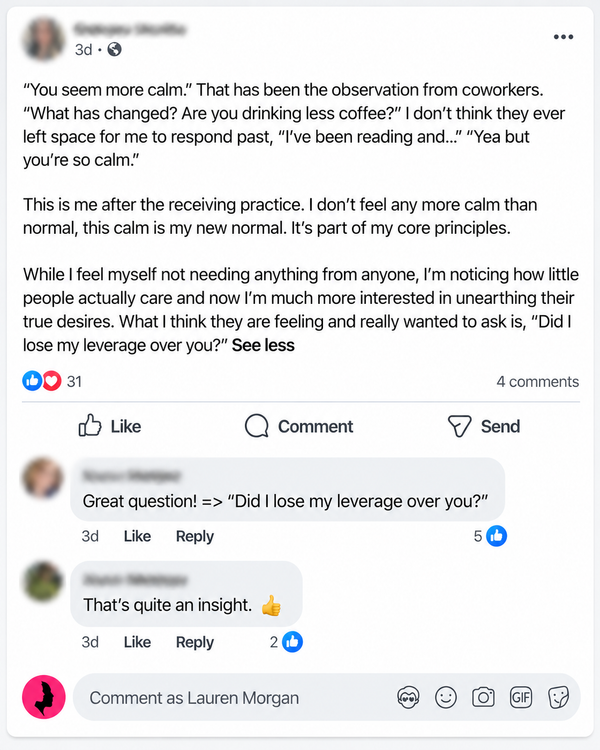 Post from the private readers group