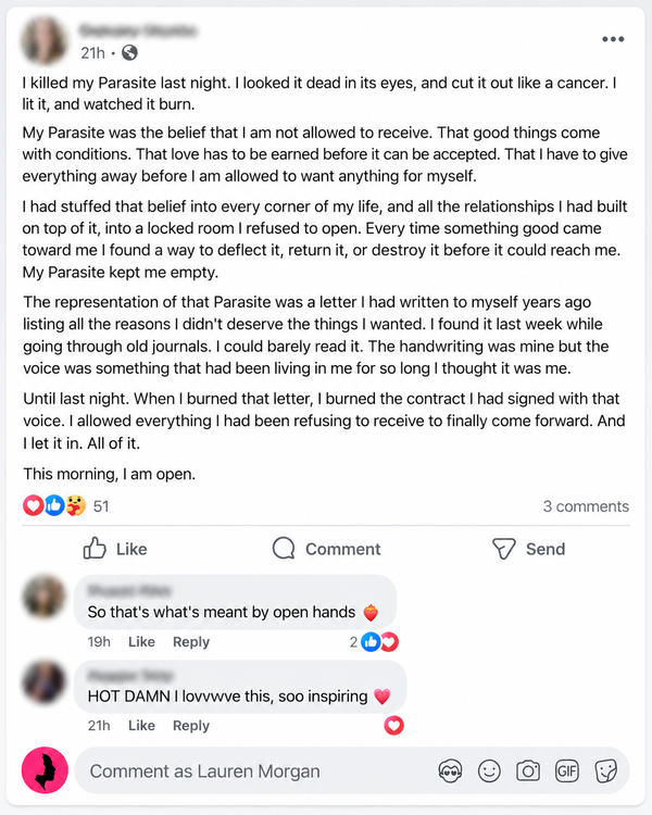 Post from the private readers group